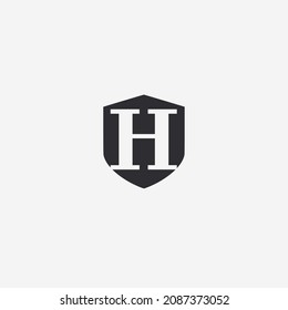 Initial letter H logo template design