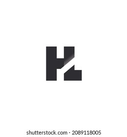 Design der Vorlage für das Logo des Anfangsbuchstaben H