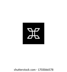 Initial letter H logo vector design template