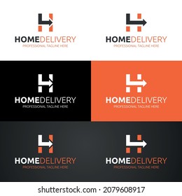 Initial letter H logo vector design template