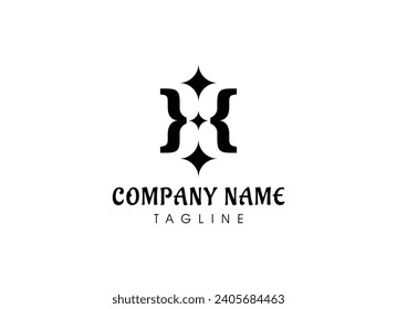 letra inicial H Logotipo de lujo Símbolo de concepto símbolo símbolo de icono Diseño de elemento. Logotipo de lujo. Plantilla de ilustración de vector