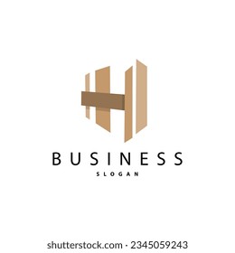 Initial Letter H Minimalist Logo, Simple Luxury Logotype Vector, Corporate Identity Emblem Symbol Design Brand, Company, Business