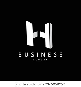 Letra inicial H Logotipo minimalista, vector de logotipo de lujo simple, marca de diseño de emblema de identidad corporativa, empresa, empresa