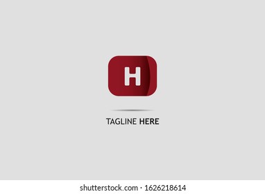 Initial Letter H with Modern Abstract design template monogram. vector illustration