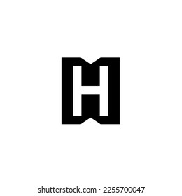 Initial letter H monogram logo template design