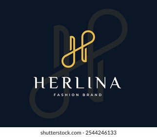 Letra Inicial H Monograma Logo Inspiration. Letra H Elegante Estilo Mínimo Logo Vetor. Símbolo do logotipo inicial do caractere H. Ilustração de logotipo de vetor de alfabeto