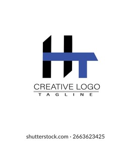 Letra inicial H Diseño creativo del logotipo 