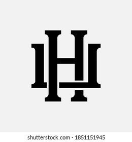 Letter Ih Hi Logo Design Template Stock Vector (Royalty Free) 1620919402