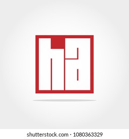 Initial Letter HA Logo Design