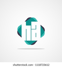 Initial Letter HA Logo Template Design