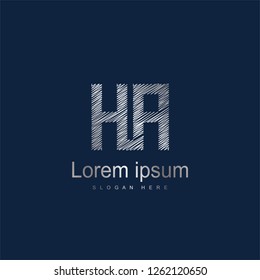 Initial Letter HA Logo Template Vector Design