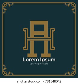 Initial letter HA logotype company name. Vector for company name.