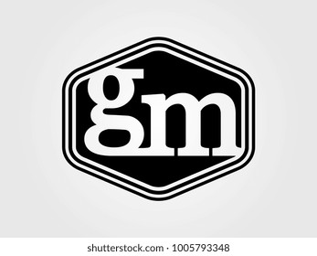 Initial letter ha lowercase logo minimalist black