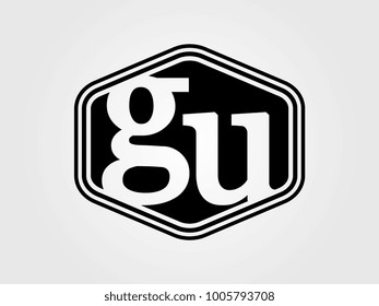 Initial letter ha lowercase logo minimalist black