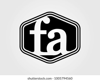 Initial letter ha lowercase logo minimalist black