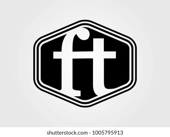 Initial letter ha lowercase logo minimalist black