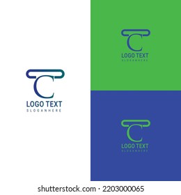 Initial letter hammer court bundle logo Vector