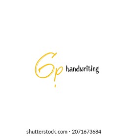 initial letter handwriting and signature logo