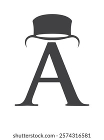 Initial Letter A Hat Logo Concept For Magic Hat Symbol Vector