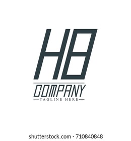Initial Letter HB Design Logo