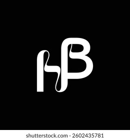 Initial letter HB logo design 