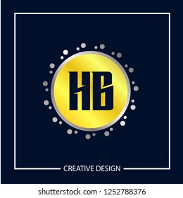 Initial Letter HB Logo Template Design
