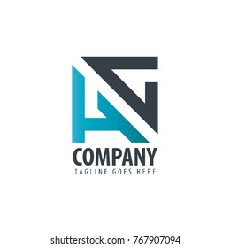 Initial Letter HC Design Logo