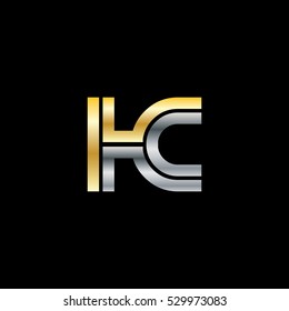 Initial Letter HC Linked Design Logo 