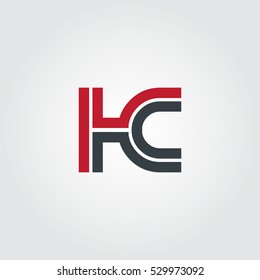 Initial Letter HC Linked Design Logo 