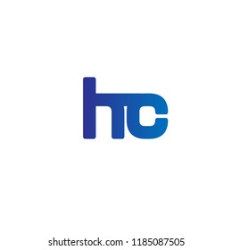 Initial Letter HC Linked, Rounded Logo Design