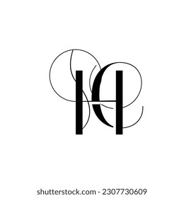 Entwurf des HC-Logos mit Anfangsbuchstaben
