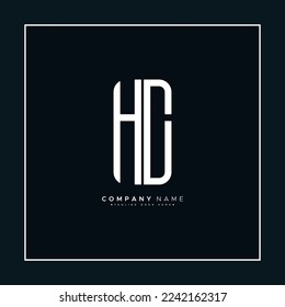 Initial Letter HC Logo - Minimal Business Logo