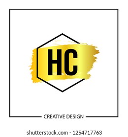 Initial Letter HC Logo Template Design