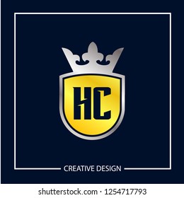 Initial Letter HC Logo Template Design