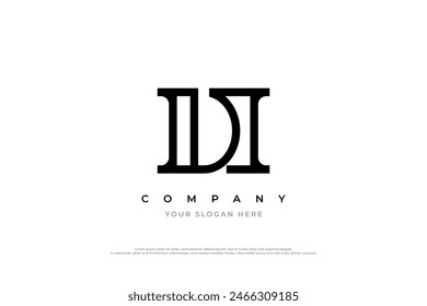 Initial Letter HD or DH Logo Design