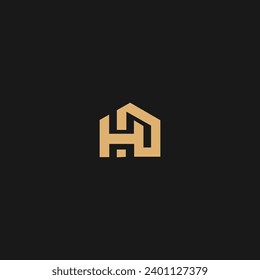 Initial Letter HD Home Logo Template Icon Vector Design,
