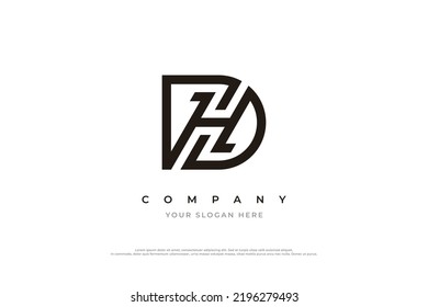 Initial Letter HD Logo Design Vector