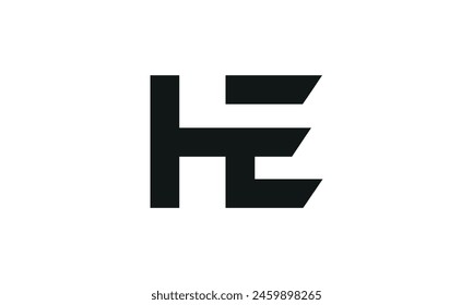 Initial Letter HE Logo Design. HE Logo Design. Creative And Modern HE logo.