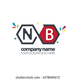 Initial Letter Hexagonal Logo