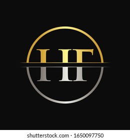 Initial Letter HF Business Logo Design vector Template. Abstract Letter HF logo Design