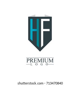 Initial Letter HF Company Design Logo Template
