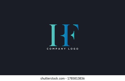 Initial Letter HF or FH Logo Design vector Template. Creative Abstract HF Logo Design Vector Illustration