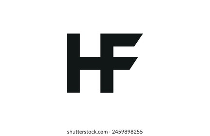 Initial Letter HF Logo Design. HF Logo Design. Creative And Modern HF logo.