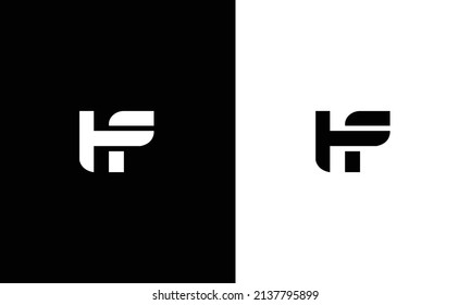 Initial Letter HF Logo. Minimal Business Logo