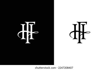 Initial Letter HF Logo. Minimal Business Logo