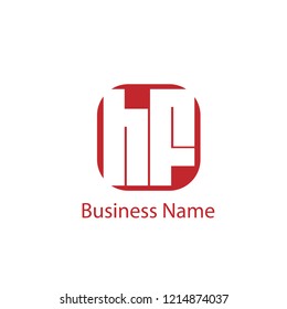 Initial Letter HF Logo Template Design