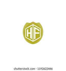 Initial Letter HG, H, G Logo Design with Leaf, Ecology, Nature, Organic Illustration for Company Identity Concept Design