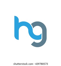 Initial Letter Hg Linked Round Lowercase Stock Vector (Royalty Free ...