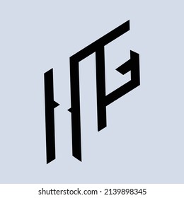 Letra inicial diseño del logotipo de HG