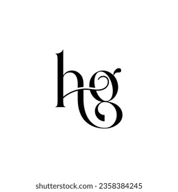 Initial letter hg logo design creative modern symbol icon monogram